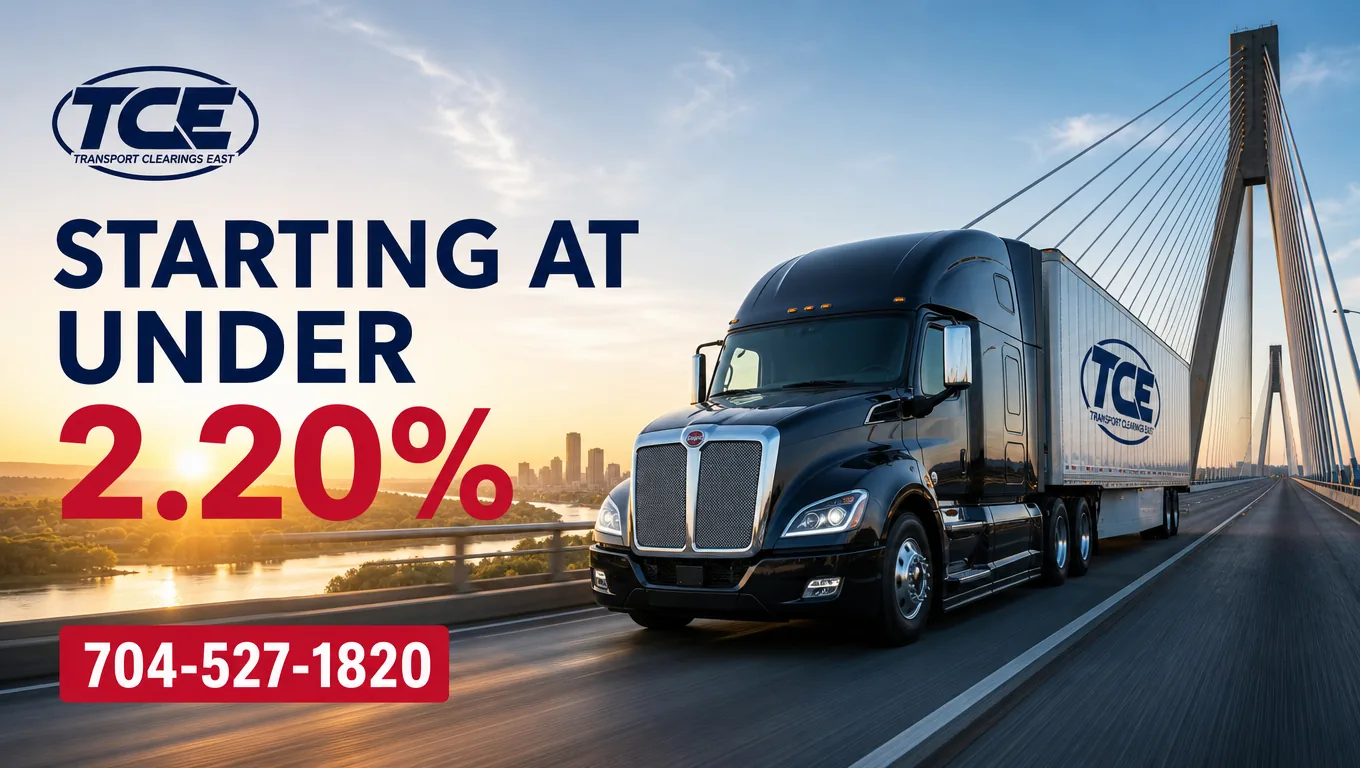 Freight factoring for Wilmington, NC truckers — Transport Clearings East